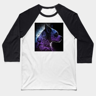 Gothic Staffy Art Baseball T-Shirt